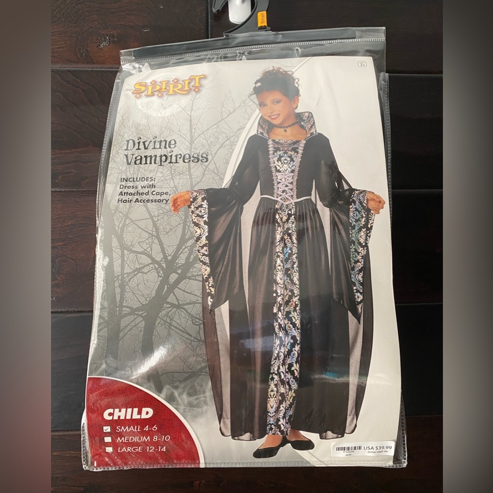 Girl vampire costume.